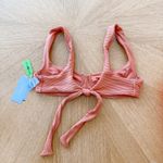 L Space Bikini Top Womens Med Nikita Sienna Ribbed‎ Eco Chic Repreve Boho Summer Brown Photo 5