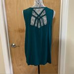 Market & Spruce Teal Lace-Back Tank Top – Size XL - NWT Photo 4