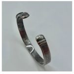 Until there's a cure HIV awareness silver cuff bracelet Photo 2