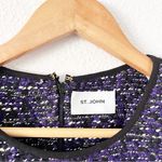 St. John  Sleeveless Metallic Tweed Sheath Dress in Black Multi Photo 1