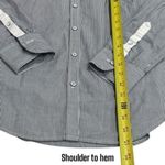 Rag and Bone Stripe Sahara Blue Embroidered Button Down Shirt Preppy Dainty S Photo 10