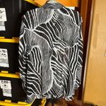 Allison Daley  Black and White Zebra Patterned Textured Blouse Sheer Size 20W Photo 6