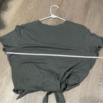 Lululemon Time To Restore Sage Gray Short Sleeve Wrap Around T Shirt Photo 4