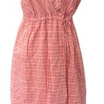 Patagonia Island hemp crossover Striped coral Sleeveless Dress Photo 0