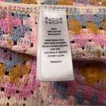 House of Harlow 1960 Coastal Granny Square Knit Crochet Pastel Open Vest OSFM Pink Size undefined Photo 8