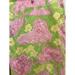 Lilly Pulitzer Vintage Lily Pulitzer White Label Cropped Pants Lions Women’s Size 10 Pink Green Photo 1