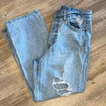 Wild Fable Womens High Rise Button Fly Distressed Boyfriend Crop Jeans Blue Sz 6 Photo 10
