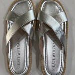 Stuart Weitzman Metallic Silver Sandals Photo 0