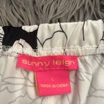 Sunny Leigh  floral stretch pull on wide leg pants L Photo 2