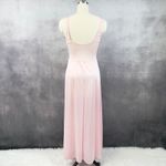 Vintage Olga Nightgown Size L Bodysilk Slip Dress Coquette Feminine Pink 92087 Size L Photo 5