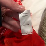 Lulus Lulu’s red deep V short sleeve floral mini dress! Size medium! Photo 2