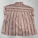 Sanctuary Top Womens Small Red White Striped Button Up Pocket Shirt Photo 1