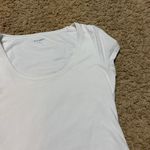 Old Navy  Timeless Classic Double Lined White Baby Tee Body Suit - Medium Photo 2