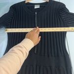Anthropologie  Varley Malia Knit Midi Dress Black Ribbed 3/4 Sleeve Size XL Photo 14
