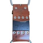 Brown Tooled Leather Wide Statement Belt Rings Boho Waist Festival Women’s Sz S Photo 9