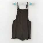 Aerie Tie Strap Shortalls Womens XL Black Casual Overalls Romper Photo 4