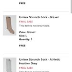 Alo Yoga Alo Unisex Scrunch Socks Gravel Large Photo 2