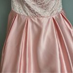 Sherri Hill Beaded Dress Prom Light Pink Strapless Size 12 Formal Full Skirt Photo 14