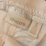  Amelia Crop Cargo Pants Pockets Cotton Stretch White XL/16 (Chicos 3) Photo 2