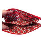 Vera Bradley  Essential Trio Clutch Goji Berry Red Quilted Wristlet NWT Photo 5
