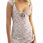 Urban Outfitters Eve Ditsy Floral Ruffle Mini Dress XS Photo 0