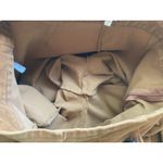 TCEC Corduroy Pants Women's L Brown 70s Retro Flare Mid Rise Hippie Boho Pull On Photo 9