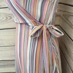 Anama USA Anama Multicolor Striped Wrap Dress Photo 2