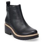 Sonoma Black Wedge Ankle Boots Photo 2