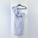 J.Crew Ruffled One Shoulder Seersucker Dress Photo 1