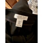 Rachel Zoe Black Skirt A-Line Midi Sz 10 Seamed Panel Front Slit Photo 2