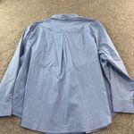 Universal Standard Womens XL Blue Long Sleeve Popover Button Front Career Casual Photo 8