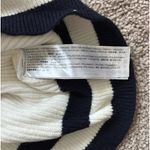 Mango  Navy and White Sweater Photo 4