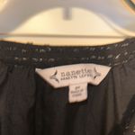 Nanette Lepore Women's Ruffle Front Top Blouse Long Sleeve Shimmer Size M Black Photo 1