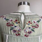 Umgee Embrodiered Olive Short Sleeve Tunic Dress Photo 7