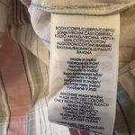 CHAPS  Womens Striped Boat Neck Ruffled Half Sleeve Cotton Tunic Top NWT Small Photo 7