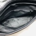 Made in France black leather tote purse Photo 6