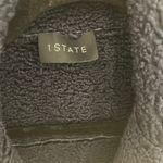 1. State  Crushed Velvet Navy Moto Jacket Faux Sherpa Trim Size M Photo 5