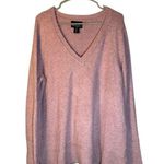 Cynthia Rowley Pink Wool Blend V-Neck Long Sleeve Stylish Sweater Women Sz 1X Photo 0