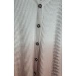Torrid  Women 0X Blush‎ Dip-Dye Brushed Waffle Knit Tunic Pullover White Shirt Photo 7