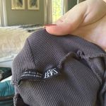 ZARA mock neck cap sleeve tee Photo 3