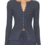 We Wore What Fly Away Knit Sweater Cardigan SMALL Heather Ash Blue NEW Photo 0