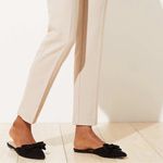 Loft  Slim Straight Leg Pencil Pants in Curvy Fit Dress Pants in Ecru Size 10 Photo 2