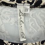 Lulu B Shift Travel Dress Womens 1X Black Beige Nautical Coral Rope Resort Beach Photo 10