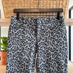 Banana Republic Sloan Mid-Rise Twill Gray & Black Leopard Dress Pant Trouser, 4 Photo 1