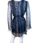 Line and Dot 100% Silk Animal Print Mini Dress Photo 6