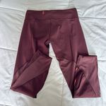 Lululemon All Meshed Up Leggings Maroon Pink Mesh Womens 8 Yoga Activewear Purple Photo 3