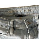 American Eagle Outfitters LightWash Super Hi-Rise Jegging Crop Distressed Size 4 Photo 5