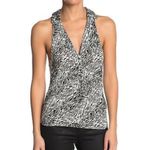 Free People  Coco Animal Print Sleeveless Halter Racerback Top Photo 3