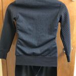 Adidas Heathered Black Quilted Sweatshirt Jacket Photo 3