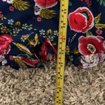 Spaghetti Strap Royal Blue Floral Romper Size M Photo 4
